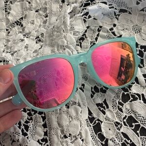 NEW SPY+ Glasses Fizz turquoise sunset orange pink lens cat-eye sunglasses